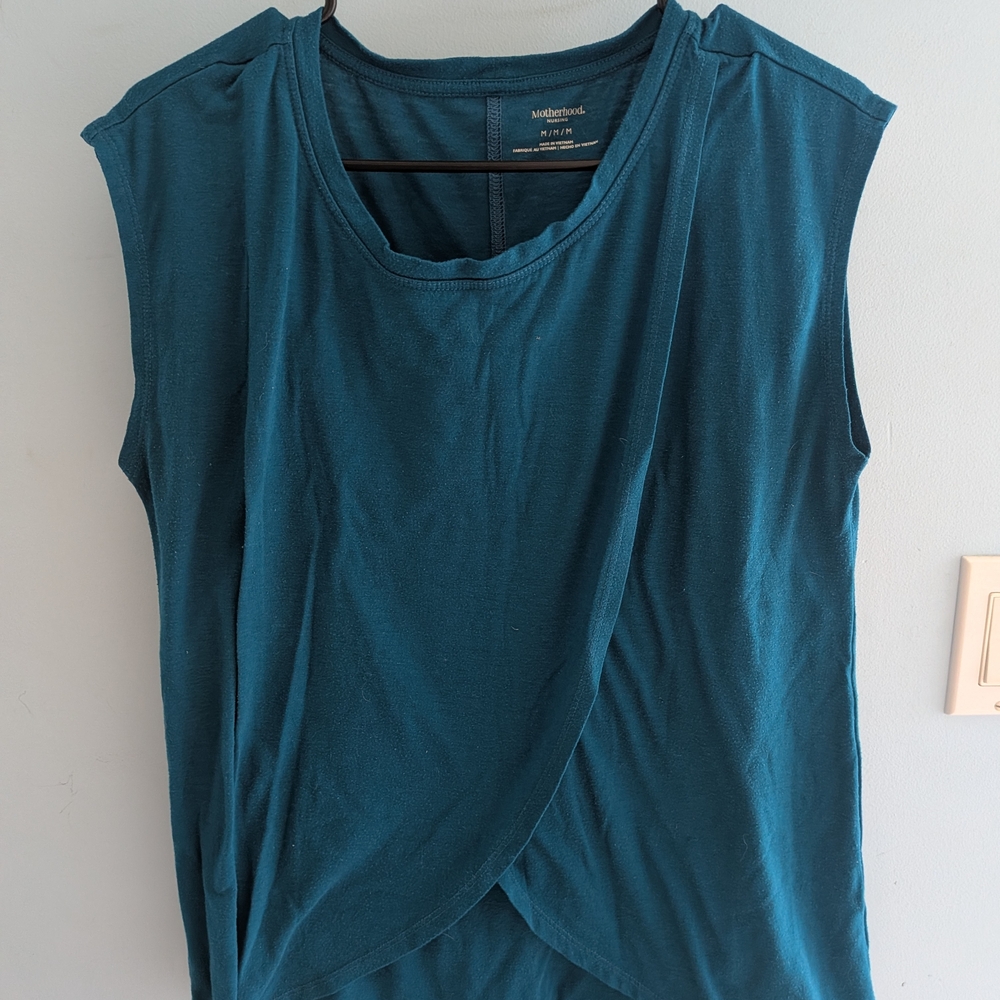 Motherhood Maternity Nursing Teal T-Shirt